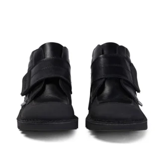 Kick Mid Scuff en cuir noir pour garçons junior