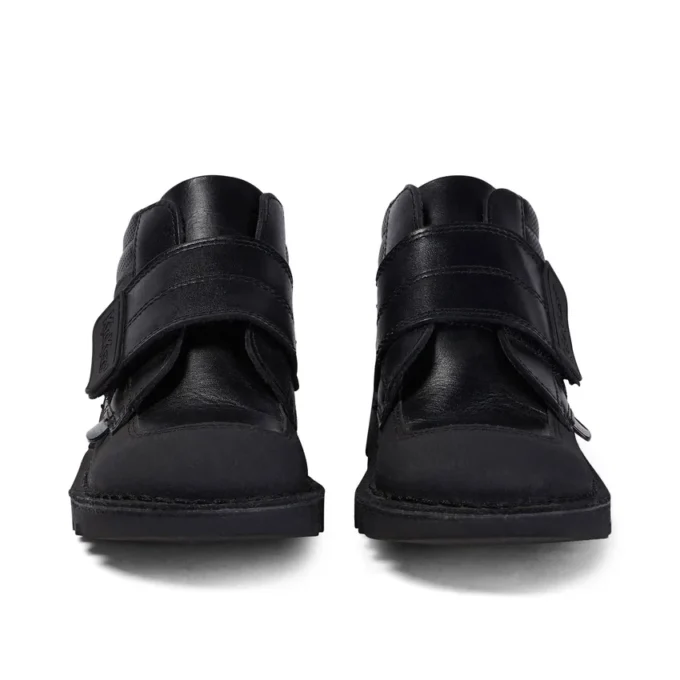 Kick Mid Scuff en cuir noir pour garçons junior Kick Mid Scuff en cuir noir pour garçons junior