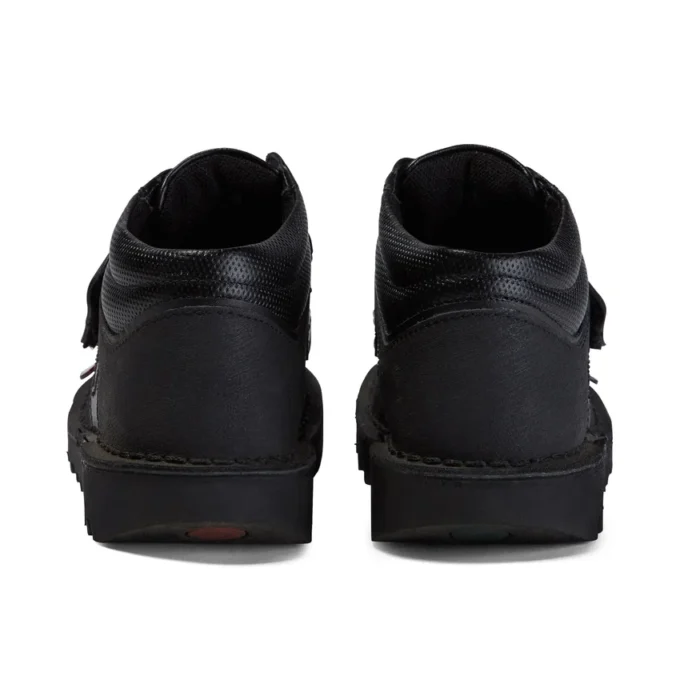 Kick Mid Scuff en cuir noir pour garçons junior Kick Mid Scuff en cuir noir pour garçons junior