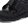 Kick Mid Scuff en cuir noir pour garçons junior Kick Mid Scuff en cuir noir pour garçons junior