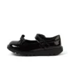 Kick MJ Bow en cuir verni noir pour filles