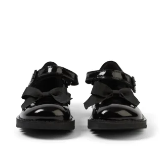 Kick MJ Bow en cuir verni noir pour filles