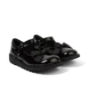 Kick MJ Bow en cuir verni noir pour filles