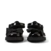 Kick Mj Bow en cuir verni noir pour filles en bas âge