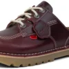 Kick Mule unisexe adulte rouge foncé