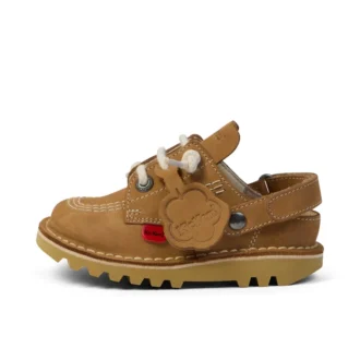 Kick Mule unisexes pour bébés, couleur beige