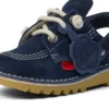 Kick Mule unisexes pour bébés en daim bleu marine