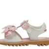 Kick Sandal pour petites filles en cuir blanc