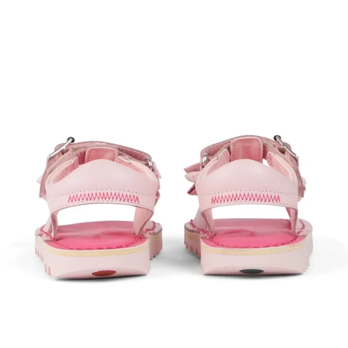 Kick Sandal pour petites filles, en cuir rose