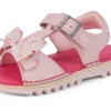 Kick Sandal pour petites filles, en cuir rose