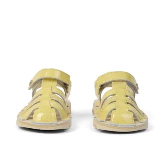 Kick Sandal unisex pour bébés, motif fruits, jaune clair