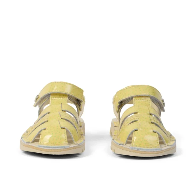 Kick Sandal unisex pour bébés, motif fruits, jaune clair