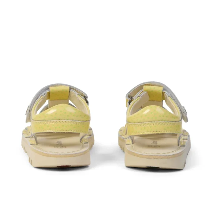 Kick Sandal unisex pour bébés, motif fruits, jaune clair
