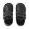 Kick Scuff Twin en cuir noir pour garçons en bas âge
