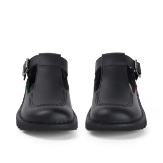 Kick T-Bar en cuir noir pour femmes adultes