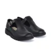 Kick T-Bar en cuir noir pour femmes adultes