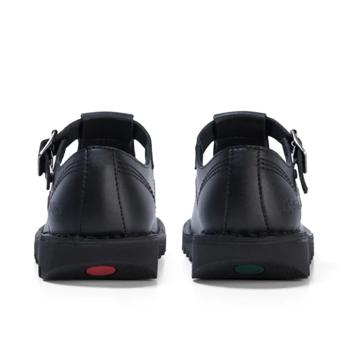 Kick T-Bar en cuir noir pour femmes adultes