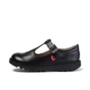 Kick T-Bar en cuir noir pour filles Kick T-Bar en cuir noir pour filles