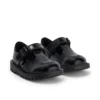 Kick T-Bar en cuir verni noir pour bébés filles Kick T-Bar en cuir verni noir pour bébés filles