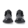 Kick T-Bar en cuir verni noir pour filles Kick T-Bar en cuir verni noir pour filles