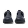 Kick T-Bar en simili cuir noir pour filles