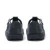 Kick T-Bar en simili cuir noir pour filles