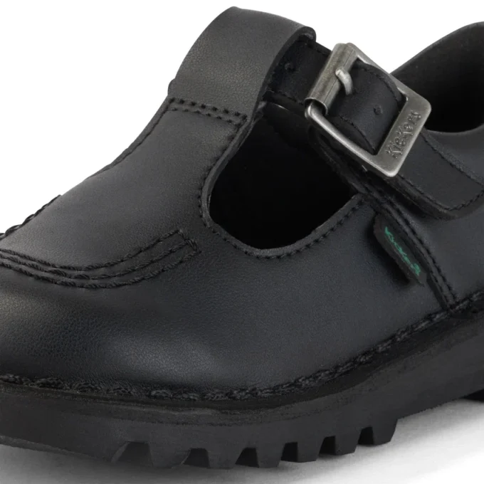 Kick T-Bar en simili cuir pour bébés filles, noir Kick T-Bar en simili cuir pour bébés filles, noir