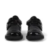 Kick T-Bar Meadow en cuir verni noir pour filles