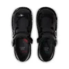 Kick T-Bar Meadow en cuir verni noir pour filles