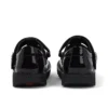 Kick T-Bar Meadow en cuir verni noir pour filles