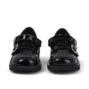 Kick T-Bar pour bébés filles en cuir verni noir Kick T-Bar pour bébés filles en cuir verni noir