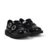Kick T-Bar pour bébés filles en cuir verni noir Kick T-Bar pour bébés filles en cuir verni noir