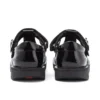 Kick T-Bar pour filles junior en cuir verni noir Kick T-Bar pour filles junior en cuir verni noir