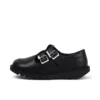 Kick T Double en cuir noir pour femmes adultes Kick T Double en cuir noir pour femmes adultes