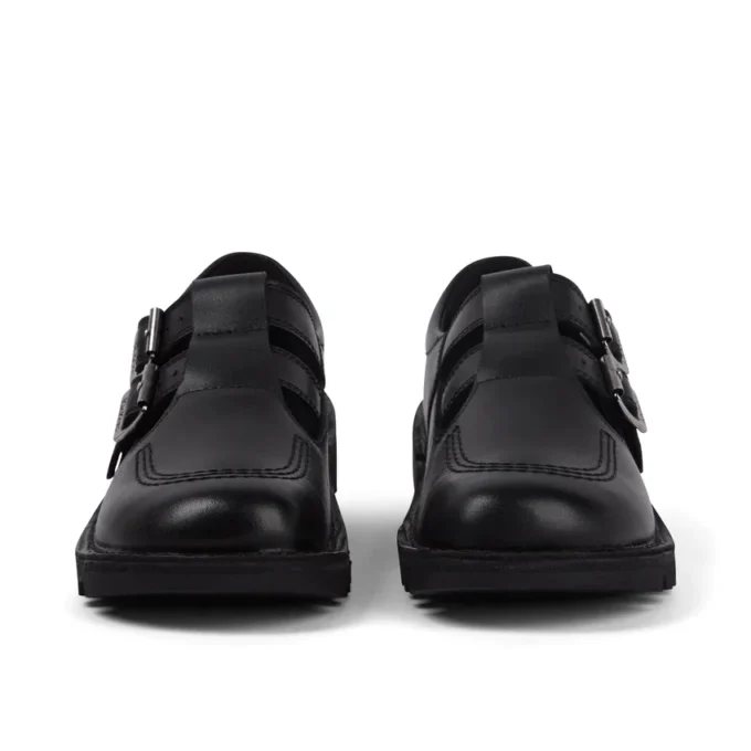 Kick T Double en cuir noir pour femmes adultes Kick T Double en cuir noir pour femmes adultes