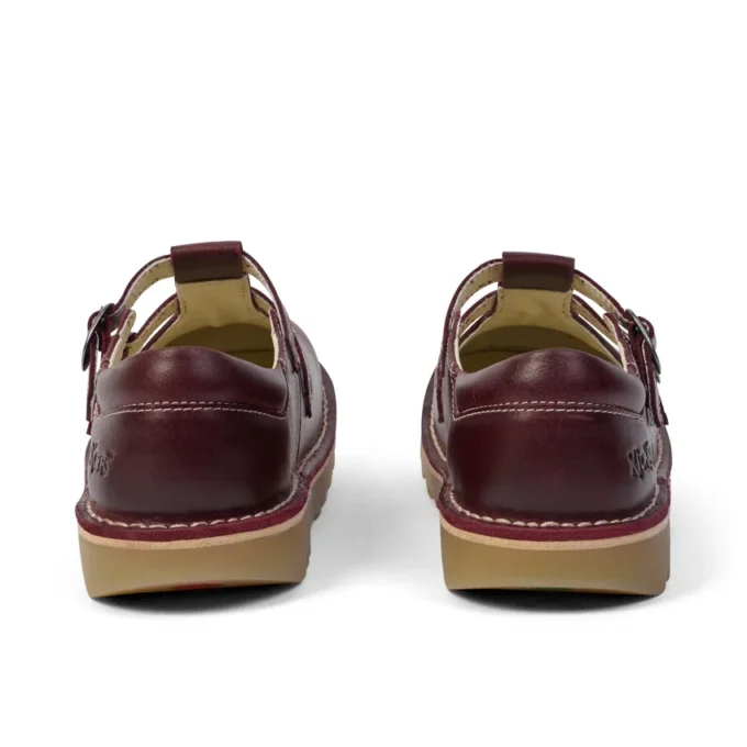 Kick T-Double en cuir rouge foncé pour femme adulte Kick T-Double en cuir rouge foncé pour femme adulte