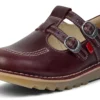 Kick T-Double en cuir rouge foncé pour femme adulte Kick T-Double en cuir rouge foncé pour femme adulte