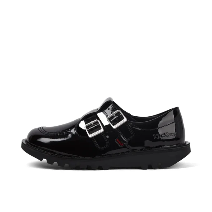 Kick T Double pour femme adulte, cuir verni noir Kick T Double pour femme adulte, cuir verni noir