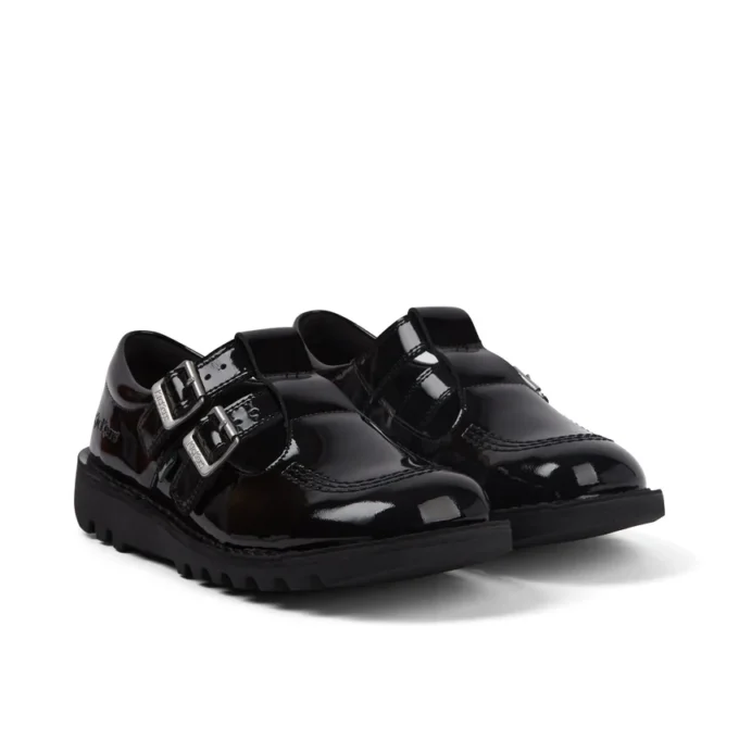 Kick T Double pour femme adulte, cuir verni noir Kick T Double pour femme adulte, cuir verni noir