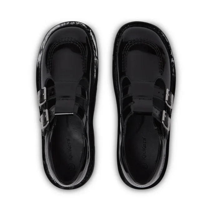 Kick T Double pour femme adulte, cuir verni noir Kick T Double pour femme adulte, cuir verni noir