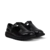 Kick Tbar en cuir croco noir pour femme adulte Kick Tbar en cuir croco noir pour femme adulte