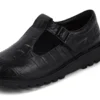 Kick Tbar en cuir croco noir pour femme adulte Kick Tbar en cuir croco noir pour femme adulte