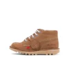 Kickers Junior Unisexe Kick Hi Zip Cuir Beige