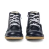 Kickers Junior Unisexe Kick Hi Zip Cuir Bleu Marine