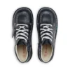 Kickers Junior Unisexe Kick Hi Zip Cuir Bleu Marine