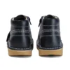 Kickers Junior Unisexe Kick Hi Zip Cuir Bleu Marine