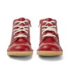 Kickers Junior Unisexe Kick Hi Zip Cuir Rouge