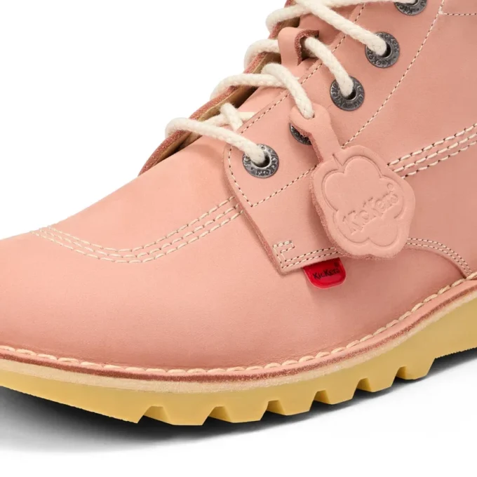 Kickers Kick Hi Nubuck rose clair unisexe adulte Kickers Kick Hi Nubuck rose clair unisexe adulte