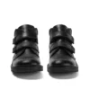 Kickers Kick Hi Roll en cuir noir pour garçon