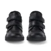 Kickers Kick Hi Scuff en cuir noir pour garçon